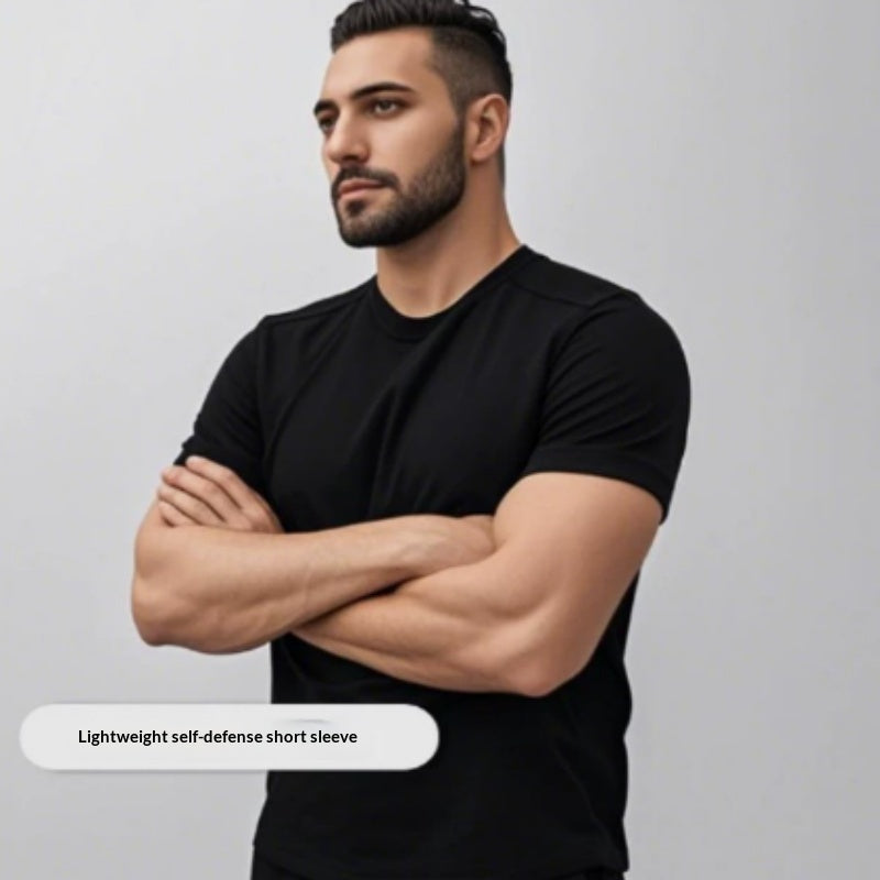 Black Cooling Cut-Resistant T-Shirt