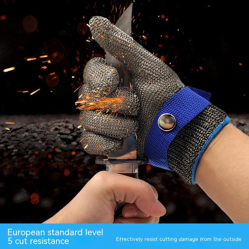 Grade 5 Stainless Steel Cut-Resistant Gloves